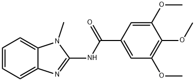 3,4,5-trimethoxy-N-(1-methyl-1H-benzimidazol-2-yl)benzamide Struktur