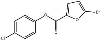 4-chlorophenyl 5-bromo-2-furoate Struktur