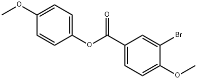 4-methoxyphenyl 3-bromo-4-methoxybenzoate Struktur