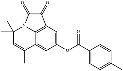 4,4,6-trimethyl-1,2-dioxo-1,2-dihydro-4H-pyrrolo[3,2,1-ij]quinolin-8-yl 4-methylbenzoate Struktur