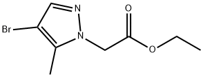 ethyl (4-bromo-5-methyl-1H-pyrazol-1-yl)acetate Struktur