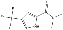 N,N-dimethyl-3-(trifluoromethyl)-1H-pyrazole-5-carboxamide Struktur