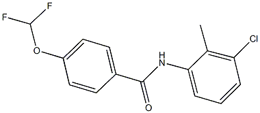 N-(3-chloro-2-methylphenyl)-4-(difluoromethoxy)benzamide Struktur