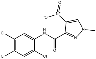 4-nitro-1-methyl-N-(2,4,5-trichlorophenyl)-1H-pyrazole-3-carboxamide Struktur