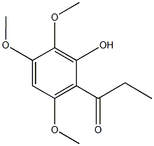 1-(2-hydroxy-3,4,6-trimethoxyphenyl)-1-propanone Struktur