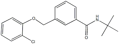 N-(tert-butyl)-3-[(2-chlorophenoxy)methyl]benzamide Struktur