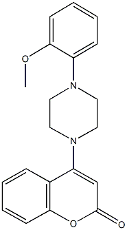 4-[4-(2-methoxyphenyl)-1-piperazinyl]-2H-chromen-2-one Struktur