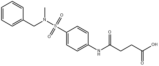 4-(4-{[benzyl(methyl)amino]sulfonyl}anilino)-4-oxobutanoic acid Struktur