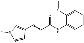 3-(1-methyl-1H-pyrazol-4-yl)-N-[2-(methylsulfanyl)phenyl]acrylamide Struktur