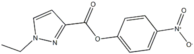 4-nitrophenyl 1-ethyl-1H-pyrazole-3-carboxylate Struktur