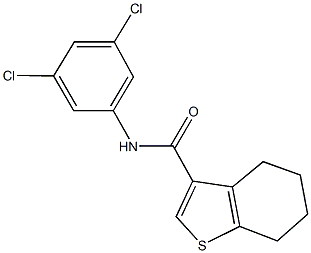 N-(3,5-dichlorophenyl)-4,5,6,7-tetrahydro-1-benzothiophene-3-carboxamide Struktur