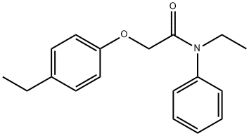 N-ethyl-2-(4-ethylphenoxy)-N-phenylacetamide Struktur