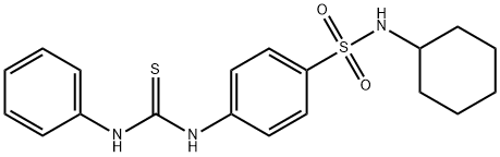 4-[(anilinocarbothioyl)amino]-N-cyclohexylbenzenesulfonamide Struktur