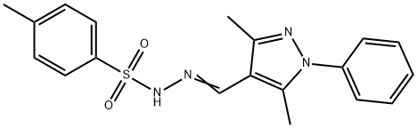 N'-[(3,5-dimethyl-1-phenyl-1H-pyrazol-4-yl)methylene]-4-methylbenzenesulfonohydrazide Struktur