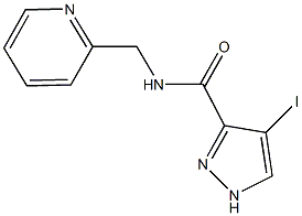 4-iodo-N-(2-pyridinylmethyl)-1H-pyrazole-3-carboxamide Struktur