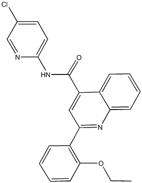 N-(5-chloro-2-pyridinyl)-2-(2-ethoxyphenyl)-4-quinolinecarboxamide Struktur