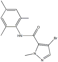 4-bromo-N-mesityl-1-methyl-1H-pyrazole-5-carboxamide Struktur