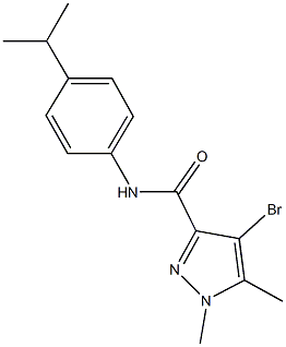 4-bromo-N-(4-isopropylphenyl)-1,5-dimethyl-1H-pyrazole-3-carboxamide Struktur