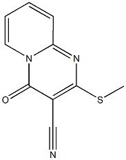 2-(methylsulfanyl)-4-oxo-4H-pyrido[1,2-a]pyrimidine-3-carbonitrile Struktur