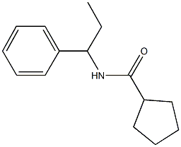 N-(1-phenylpropyl)cyclopentanecarboxamide Struktur