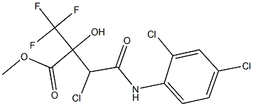 methyl 3-chloro-4-(2,4-dichloroanilino)-2-hydroxy-4-oxo-2-(trifluoromethyl)butanoate Struktur