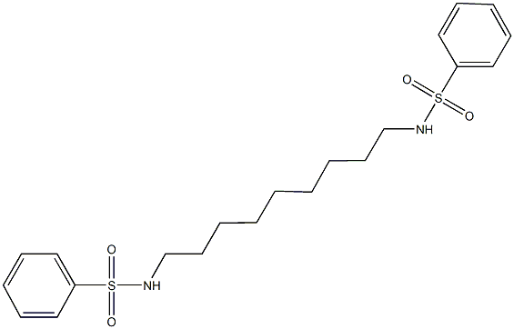 N-{9-[(phenylsulfonyl)amino]nonyl}benzenesulfonamide Struktur