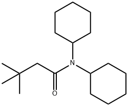 N,N-dicyclohexyl-3,3-dimethylbutanamide Struktur