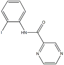 N-(2-iodophenyl)-2-pyrazinecarboxamide Struktur