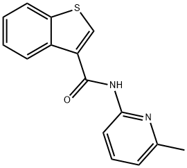 N-(6-methyl-2-pyridinyl)-1-benzothiophene-3-carboxamide Struktur