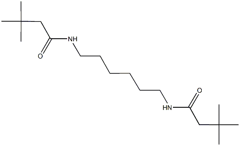 N-{6-[(3,3-dimethylbutanoyl)amino]hexyl}-3,3-dimethylbutanamide Struktur