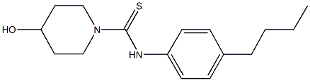 N-(4-butylphenyl)-4-hydroxy-1-piperidinecarbothioamide Struktur