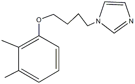 1-[4-(2,3-dimethylphenoxy)butyl]-1H-imidazole Struktur