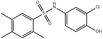 N-(3-chloro-4-hydroxyphenyl)-2,4,5-trimethylbenzenesulfonamide Struktur