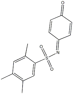 2,4,5-trimethyl-N-(4-oxo-2,5-cyclohexadien-1-ylidene)benzenesulfonamide Struktur