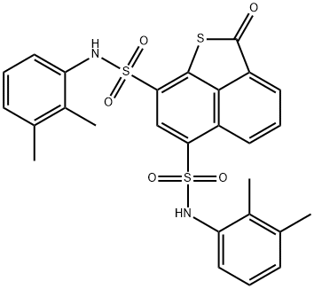 N~6~,N~8~-bis(2,3-dimethylphenyl)-2-oxo-2H-naphtho[1,8-bc]thiophene-6,8-disulfonamide Struktur