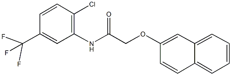 N-[2-chloro-5-(trifluoromethyl)phenyl]-2-(2-naphthyloxy)acetamide Struktur