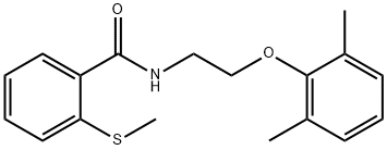 N-[2-(2,6-dimethylphenoxy)ethyl]-2-(methylsulfanyl)benzamide Struktur