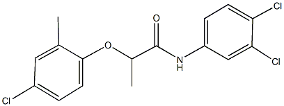 2-(4-chloro-2-methylphenoxy)-N-(3,4-dichlorophenyl)propanamide Struktur