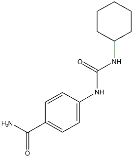 4-{[(cyclohexylamino)carbonyl]amino}benzamide Struktur