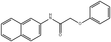 N-(2-naphthyl)-2-phenoxyacetamide Struktur