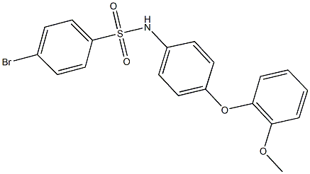 4-bromo-N-[4-(2-methoxyphenoxy)phenyl]benzenesulfonamide Struktur