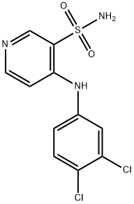 4-(3,4-dichloroanilino)-3-pyridinesulfonamide Struktur