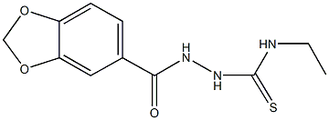 2-(1,3-benzodioxol-5-ylcarbonyl)-N-ethylhydrazinecarbothioamide Struktur