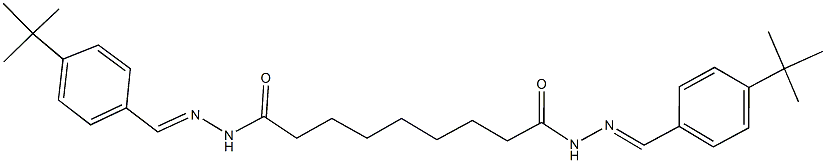 N'~1~,N'~9~-bis(4-tert-butylbenzylidene)nonanedihydrazide Struktur