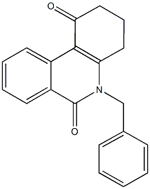 5-benzyl-3,4-dihydro-1,6(2H,5H)-phenanthridinedione Struktur