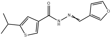 N'-(3-furylmethylene)-5-isopropyl-3-thiophenecarbohydrazide Struktur