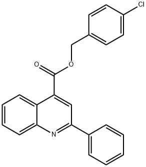 4-chlorobenzyl 2-phenyl-4-quinolinecarboxylate Struktur