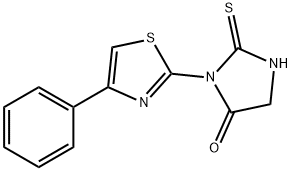 3-(4-phenyl-1,3-thiazol-2-yl)-2-thioxo-4-imidazolidinone Struktur