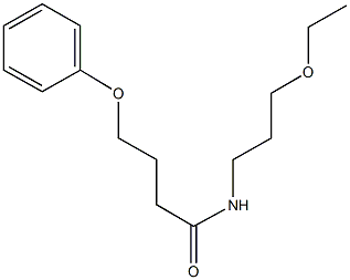 N-(3-ethoxypropyl)-4-phenoxybutanamide Struktur