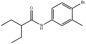 N-(4-bromo-3-methylphenyl)-2-ethylbutanamide Struktur